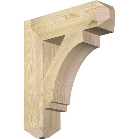 Ekena Millwork Imperial Craftsman Rough Sawn Bracket, Douglas Fir, 6"W x 24"D x 28"H BKT06X24X28IMP04RDF